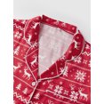 thumbnail image 5 of AIGUR Christmas Pajamas for Family Family Christmas Matching Pajamas Sets Fashionable Printed Short Sleeve Tops with Shorts 2Pcs Family Sleepwear, 5 of 10