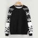 thumbnail image 1 of Ailaofu Womens Tops Color Block Raglan Long Sleeve Shirts Casual Fall Crewneck Sweatshirts, 1 of 3