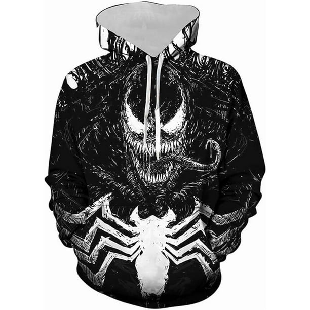 Sudaderas de manga larga para hombre, sudaderas con capucha con estampado de neón, jerséis con gráficos 3D, ropa deportiva de animales