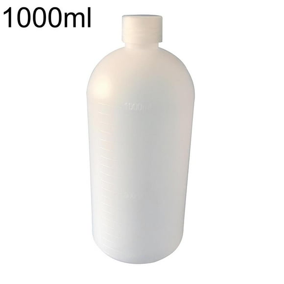 Cheers 1000ml Cylinder Clear Plastic Chemical Storage Reagent Bottle Case Container