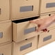 thumbnail image 3 of 10 cajas de cartón ondulado para zapatos, cajas de almacenamiento de zapatos con cajones, cajas de cartón kraft ondulado para manualidades (33,5 cm x 23 cm x 13 cm) (10) esquí esquí Gafas de esquí, 3 of 5