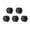 Black01, variant on UDIYO 5Pcs Bike Bicycle Aluminum Alloy Chainring Bolts Disc Single Chainwheel Screws