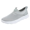 thumbnail image 1 of Heiheiup Men Sports Shoes Fashion Summer New Pattern Simple Solid Mesh Breathable Comfortable Thick Sole Soft Sole Slip On Shoes, 1 of 9