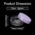 thumbnail image 3 of 3 Gram Sample Containers with Lids, 100 Count Tiny Sample Jars, Empty Lip Balm Containers, Mini Cosmetic Containers with Lids, Makeup Travel Containers with Labels, Mini Disposable Spatulas, 3 of 8
