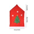 thumbnail image 3 of Christmas Hotel Decorations Christmas Tree Chair Covers Father Christmas Chair Hat Covers, 3 of 6