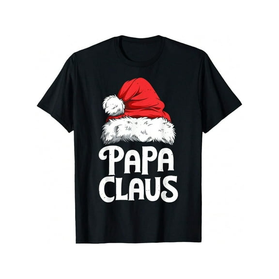 Papa Claus Christmas Dad Santa Family Matching Pyjamas Xmas T-Shirt