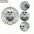 thumbnail image 6 of 3D Rotating Wind Chime _  Owl with Floral  _- 10*10 Inch Stainless Steel Wind Spinner for Yard, Garden, Outdoor Decor - Multicolor Holiday Decoration, 6 of 10
