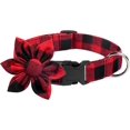 thumbnail image 1 of Collar navideño para perro ZHAOCHENG pajarita clásico a cuadros rojos, 1 of 5