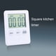 thumbnail image 1 of Temporizador de cocina digital LCD grande Temporizador de cocina Alarma con gadgets magnéticos Cocinar blanco, 1 of 5