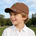 thumbnail image 2 of Hessimy Kids Baseball Hat Toddler Boys Hat Toddler Trucker Hat Adjustable Snapback Cap(CoffeeOne Size), 2 of 6