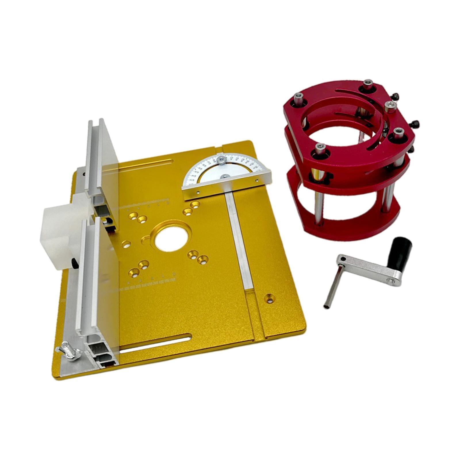 figatia Precision Router Lift Table Router Lift Base ,Accessories, Router Lift ,Set with Router Table Insert Plate for Carpentry Tool