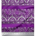 thumbnail image 1 of Soimoi Rayon Fabric Leaves & Floral Block Print Fabric by The Yard 42 Inch Wide, 1 of 3