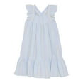 thumbnail image 1 of Minymo Robe en Seersucker à Manches Courtes - Bleu Wan (3 Ans), 1 of 3