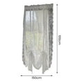 thumbnail image 3 of soumake Contemporary White Household Sheer Kitchen Lace Curtain, 5.12 x 7.87 in, 3 of 7