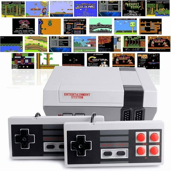 Retro Machines Built in 620 Video and 2 Controllers, Mini Video Controllers Plug and Play TV with AV Output, 8-Bit Video System, Children's Gift