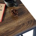 thumbnail image 3 of Homycasa Square End Table Nightstand - Dark Wood, 3 of 7