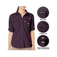 thumbnail image 2 of Little Donkey Andy Women's UPF 50+ UV Protection Shirt, Long Sleeve Fishing Shirt, Breathable and Fast Dry B.Purple XS, 2 of 7