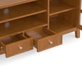 thumbnail image 3 of Simpli Home Acadian 60 inch Wide Solid Wood Transitional TV Stand in Light Golden Brown For TVs up to 65 inches, 3 of 12