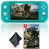 Nintendo Switch Lite (Turquoise) Console with Monster Hunter Rise Game