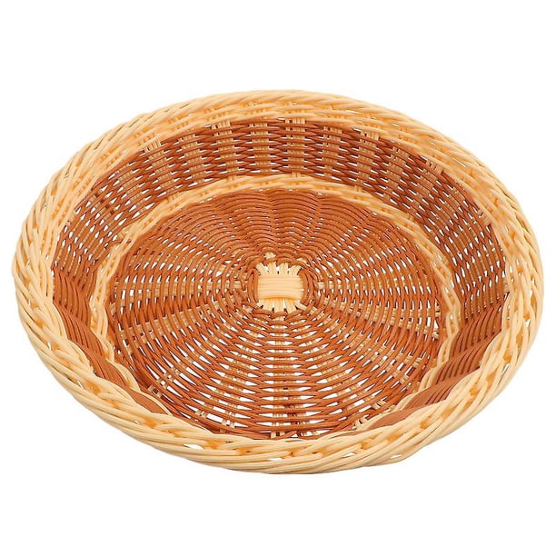 1 pieza cesta de almacenamiento tejida de imitación