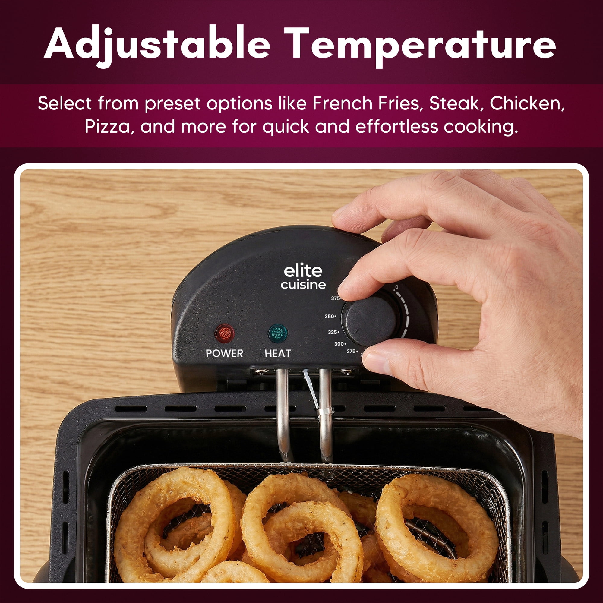 Elite Cuisine EDFL0062 4.2qt Deep Fryer