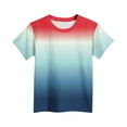 thumbnail image 4 of Cethrio Kids Boys T Shirts, Short Sleeve Gradient Print Athletic Casual Boys'Summer Tops Red Size 4-5T, 4 of 4