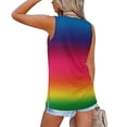 thumbnail image 4 of Camiseta Sin Mangas Para Mujer Tops Sin Mangas Blusa Casual Estampado Con Cuello en V de Moda Odeerbi  ODB162569, 4 of 6