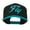 Black Teal, variant on Fly Embroidered Flat Bill Cap - Black Teal OSFM