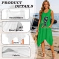 thumbnail image 6 of FUIALDOLG Womens Black Cat Dress St Patrick Day Dresses Summer Sleeveless Sundress with Pocket Holiday Party A-line Asymmetric Skirt Cosplay Costume,L, 6 of 7