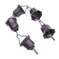 thumbnail image 4 of USHOBE 1Pc Japanese Style Garden Rain Chain Coffee Color with Lotus Cups Decorative Design, 4 of 8