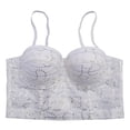 thumbnail image 6 of BUIGTTKLOP Corset Top for Women with Built in Bra Tank Tops Sleeveless Embroidered Spaghetti Strap Mesh Push up Bustier Bralettes, 6 of 6