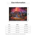 thumbnail image 5 of Naloa Lantern Giraffes Magical Forest Flannel Fleece Throw Blanket for Bed Couch, Thick Blanket - All Seasons Suitable for Women, Men and Kids-80"x60", 5 of 6