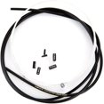 thumbnail image 3 of shiyou-One/Two Linear Bicycle Brake Cable Housing Kit with 1 Set Bike Brake Line, 1 Piece Bike Cable Housing with 2 Alloy End Caps Compatible for All V Brakes, 3 of 4
