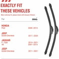 thumbnail image 3 of OEM Quality Performance Premium windshield wipers 22 and 21,All-Season Auto Replacement Windshield Wiper Blades,Fit, 3 of 5