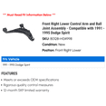 thumbnail image 2 of Front Right Lower Control Arm and Ball Joint Assembly - Compatible with 1991 - 1995 Dodge Spirit 1992 1993 1994, 2 of 2