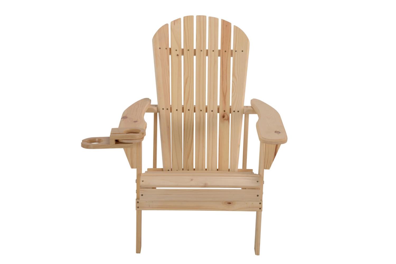 Best Desu  Earth Collection Adirondack Chair with phone and cup holder (2 Chairs, 2 Ottoman and End table set) - image 3 of 5