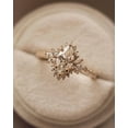 thumbnail image 3 of Cora Jewellery 1CT Art Deco Marquise Moissanite Engagement Ring For Women, 14K Yellow Gold, 3 of 5