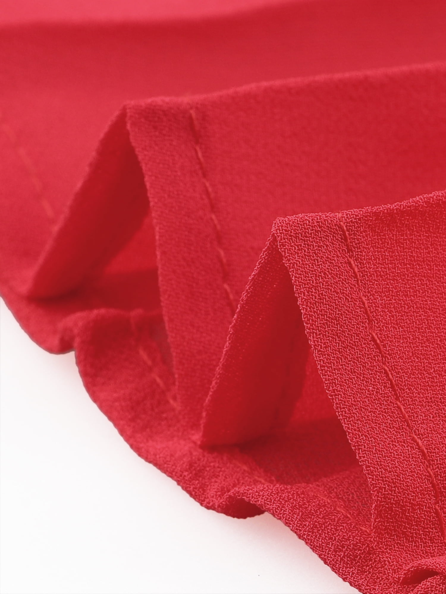 DARING DIVA Flowy Cloak Sleeve Cape Pleated Chiffon Dress XL Red
