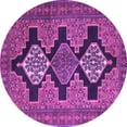 thumbnail image 1 of Ahgly Company Indoor Round Persian Purple Traditional Area Rugs, 6' Round, 1 of 4