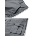 thumbnail image 4 of TRGPSG Men's Casual Work Cargo Pants Outdoor Hiking Pants with Pockets(No Belt),Gray 34x32, 4 of 7