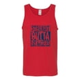 thumbnail image 2 of Straight Outta Los Angeles LA Fan | Fantasy Baseball Fans | Mens Sports Graphic Tank Top, Red, Large, 2 of 4