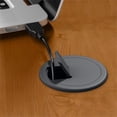 thumbnail image 3 of Carell Furniture 72" Transitional Engineered Wood Computer Desk in Cherry/Gray, 3 of 6
