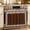 Brown, variant on Oven Skirt Curtain for Kitchen 24x32 Inch, Dark Blue Greek Key Oven Curtain with 8 Ribbon Ties & Ruffle Trim, Stove Skirt Curtain Dishwasher for Cabinets Sinks Geometric Greece Ancient Farmhouse Geo
