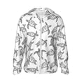 thumbnail image 2 of Lsque Hand Drawn Turtle UPF 50+ Lightweight Sun Protection Men's Women's Long Sleeve Shirt, Hoodie Performance -XX-Large, 2 of 9