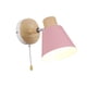 thumbnail image 4 of Aplique de pared moderno y sencillo con interruptor de cordón, decorativo y ajustable. Rosado, 4 of 9