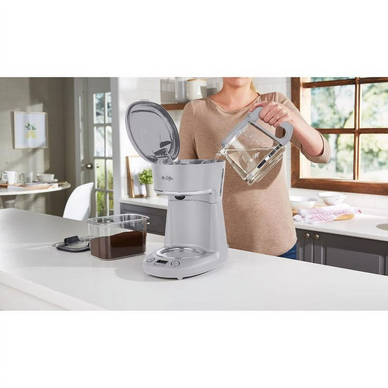 Mr. Coffee 12-Cup Programmable Coffee Maker, Grey - Walmart.com