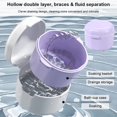 thumbnail image 2 of Double Layer Design Portable Denture Cleaning and Storage Box in Solid Color, 2 of 5