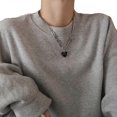 thumbnail image 1 of Collar con colgante de corazón, cadena para clavícula, joyería de moda para mujer, regalo, 1 of 5