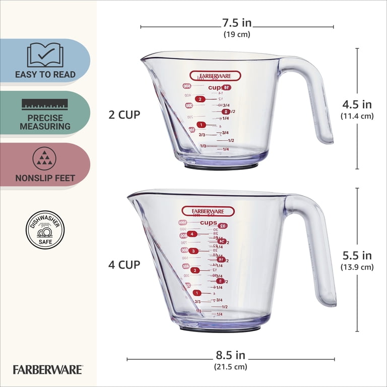 Farberware Professional Nesting Measuring Cups, 2 & 4 Cup photo 4