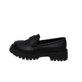 thumbnail image 2 of Miluxas Chunky Loafers Women Platform Loafers for Women Chunky Heel Lug Sole Loafers for Women Slip ons Round Toe Black 9.5(43), 2 of 9